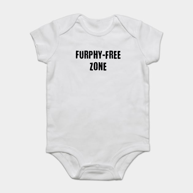 Furphy-Free Zone, funny Australian slang design Baby Bodysuit by Luxinda